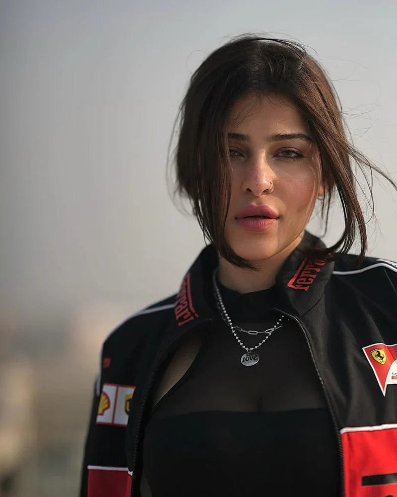 Trendhipe Black Ferrari Racing Jacket – Premium Motorsport Streetwear