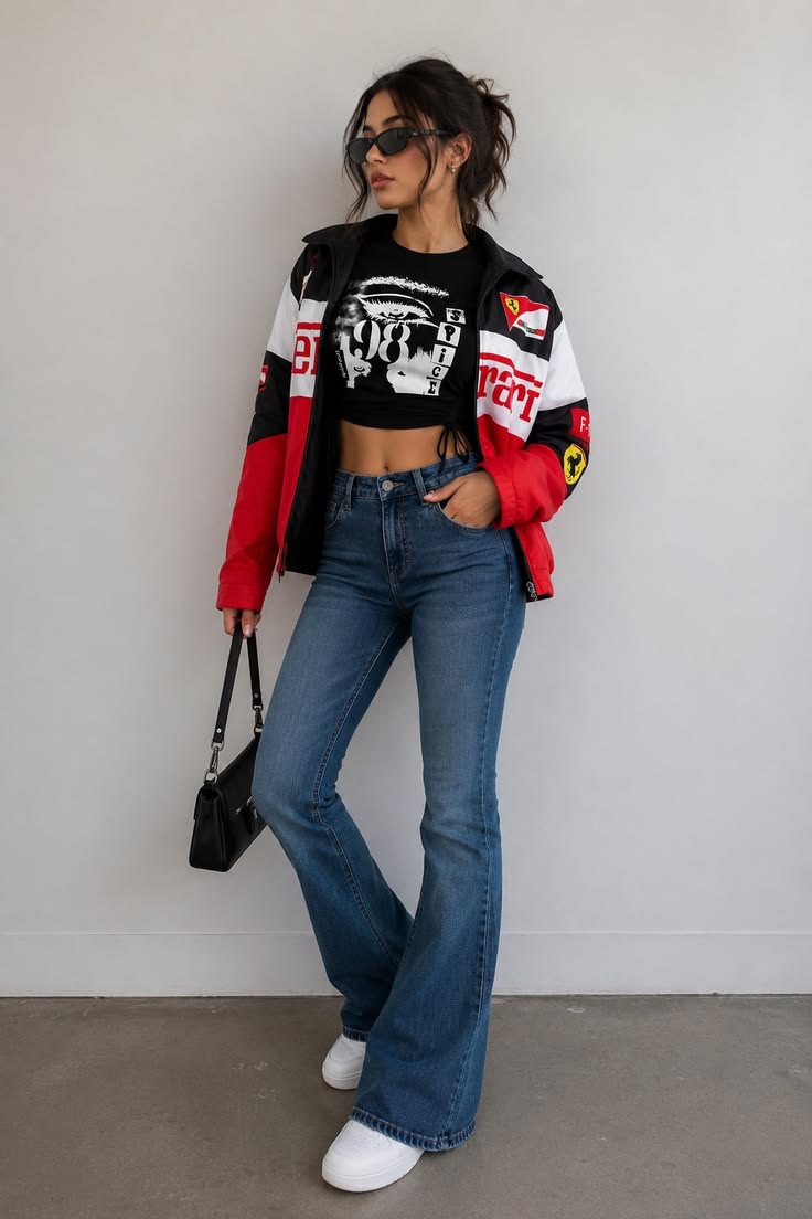 Tri-Color Ferrari Jacket – High-Speed Streetwear