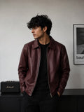 Premium Maroon Leather Jacket