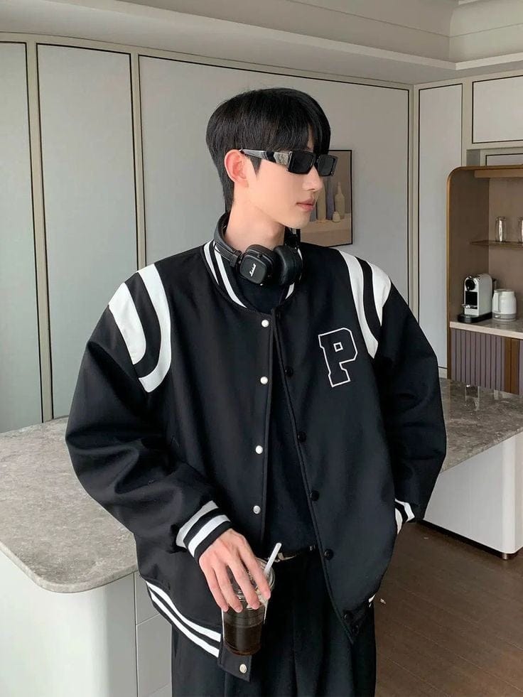 Trendhipe Classic Varsity Jacket – Retro Letterman Style Streetwear for Men & Women